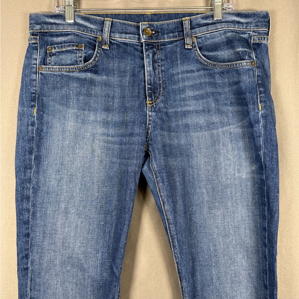 Rag & Bone Women’s Amelie Jeans Distressed Hem 31 Blue Denim - Picture 4 of 9